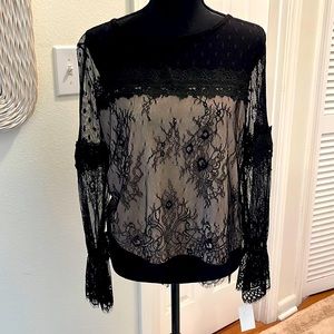 Honey & T longe sleeve romantic blouse